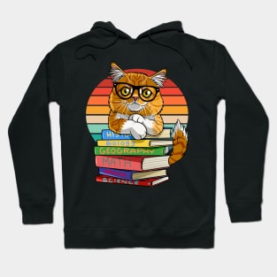 Maine Coon Cat Back To School Teacher's Pet Hoodie